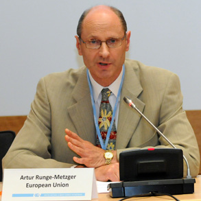 Tony Carrit Eu representative at UNFCCC YOUTH side event