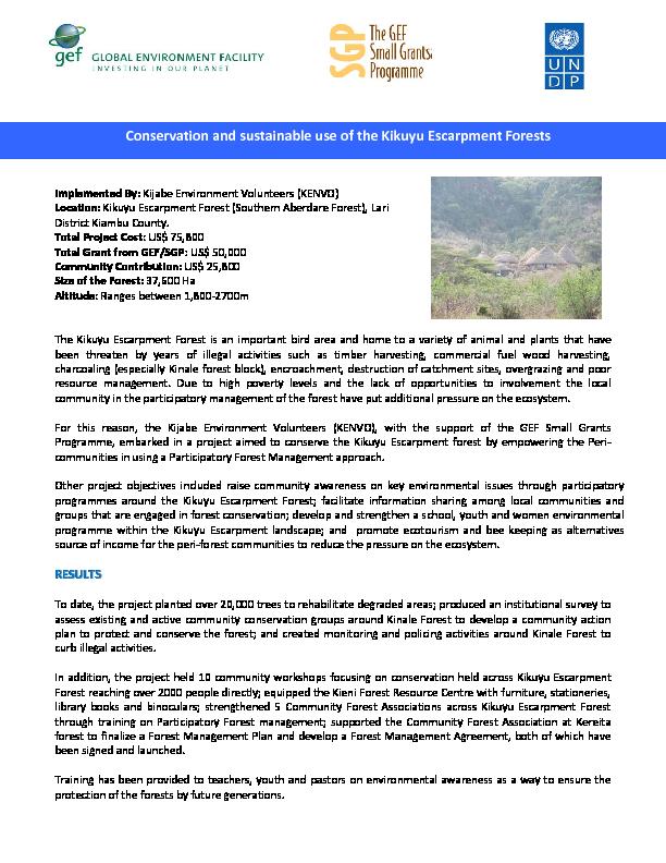 Document Details  KENVO