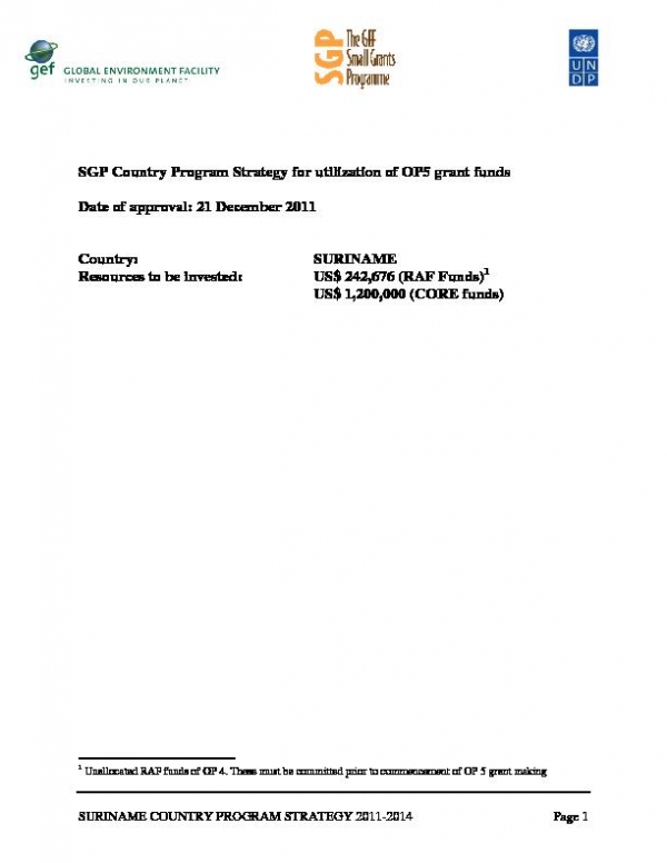 OP5 SGP Country Programme Strategy