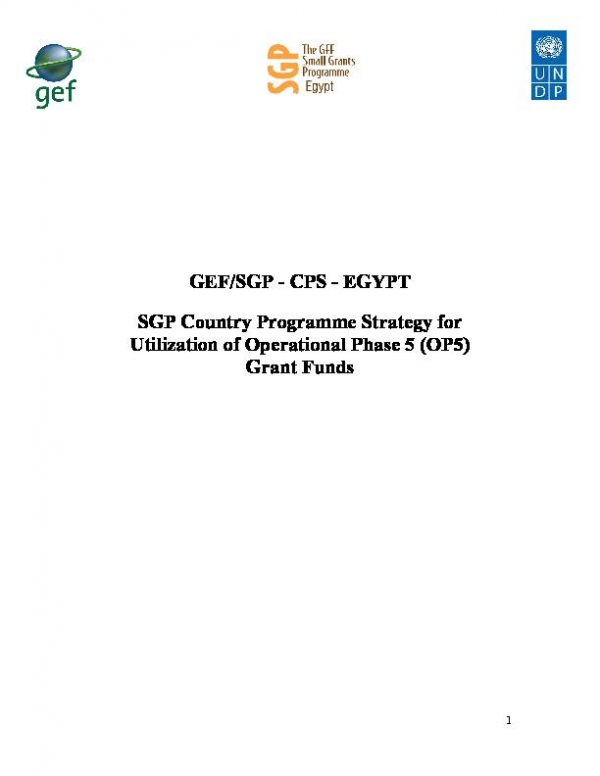 OP5 SGP Country Programme Strategy