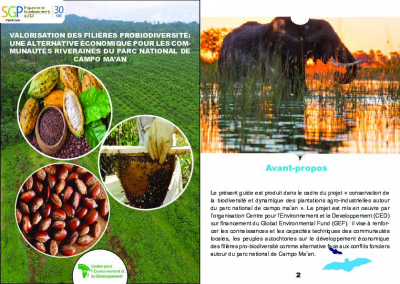VALORISATION DES FILI&Egrave;RES PROBIODIVERSIT&Eacute;: UNE ALTERNATIVE &Eacute;CONOMIQUE POUR LES COMMUNAUT&Eacute;S RIVERAINES DU PARC NATIONAL DE CAMPO MA&rsquo;AN