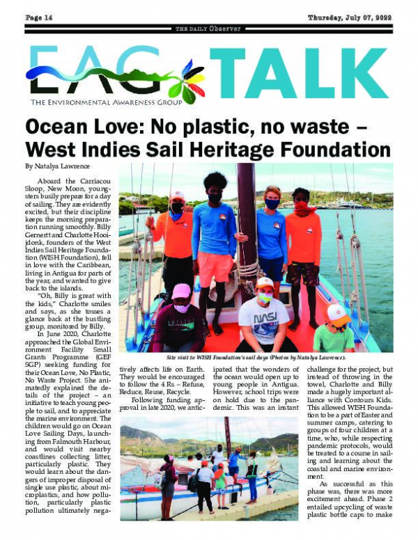 GEF SGP Antigua &amp; Barbuda Newspaper Articles - WISH Foundation