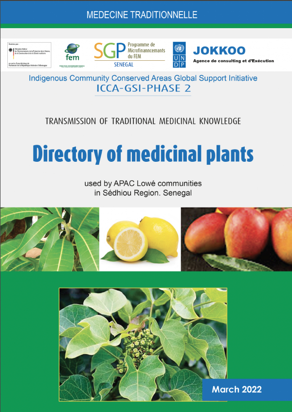 Directory of medicinal plants used by APAC Lowé communities in Sédhiou Region, Senegal