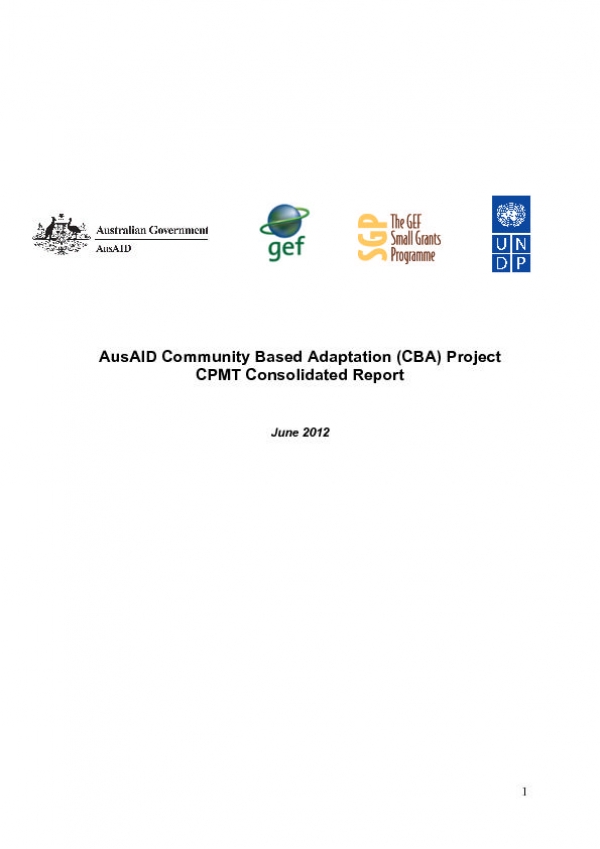 AusAID CBA Project Report - June 2012