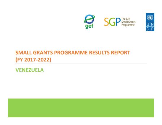 Venezuela Results Report, 2017-2022