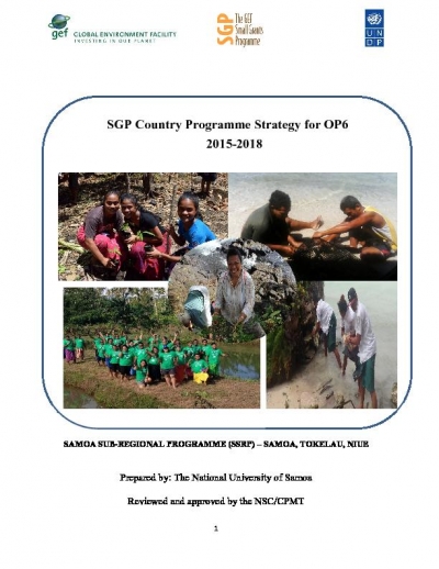OP6 SGP Samoa Sub-region Programme Strategy