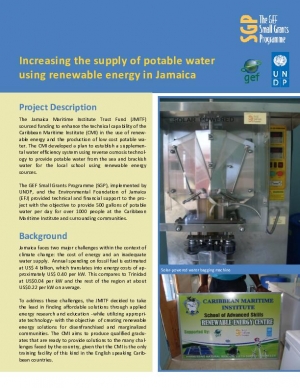 Improving Potable Water Supply Using Renewable Energy