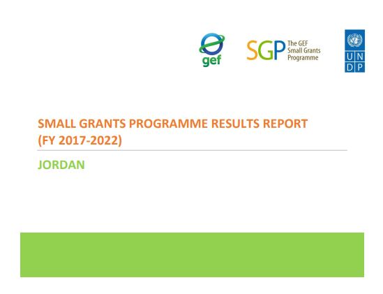 Jordan Results Report, 2017-2022