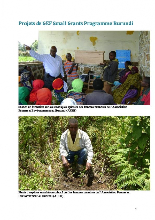 Biodiversity Conservation Projects in Burundi