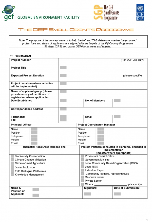 OP6 SGP Fiji Project Concept form