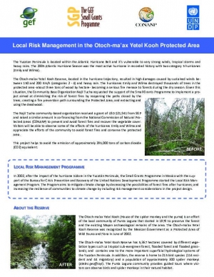 Local Risk Management in the Otoch-ma???ax Yetel Kooh Protected Area