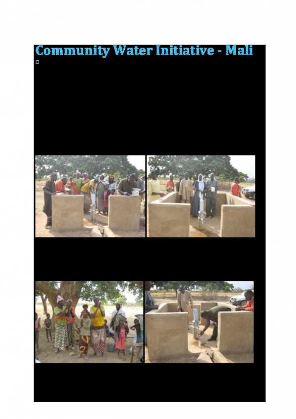 Photostory of Community Water Initiative in Kolokani, Mali