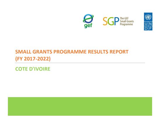 Cote d_Ivoire Results Report, 2017-2022