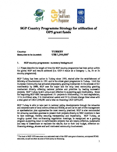 OP5 SGP Country Programme Strategy