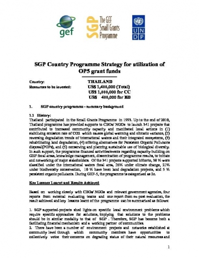 OP5 SGP Country Programme Strategy