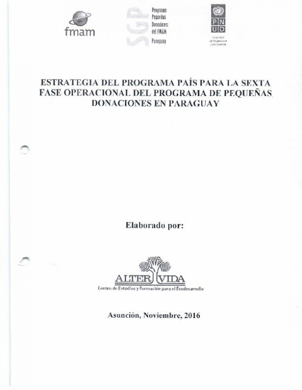 OP6 SGP Paraguay Country Programme Strategy