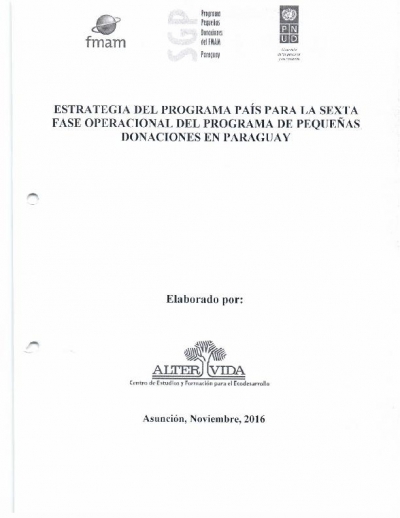 OP6 SGP Paraguay Country Programme Strategy