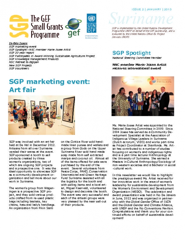 SGP Suriname Newsletter 2- Jan 2013