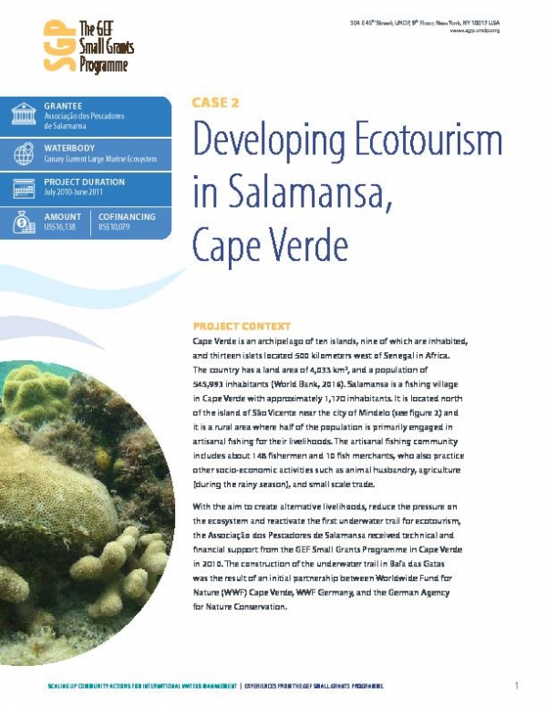 Developing Ecotourism in Salamansa, Cape Verde