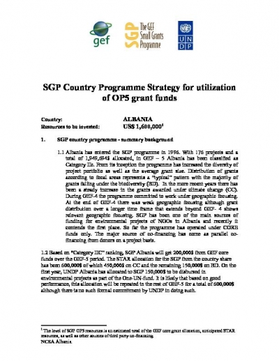 OP5 SGP Country Programme Strategy