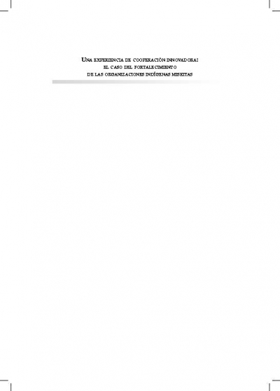 Evaluacion del PPD en las comunidades indigenas de la Moskita, Honduras