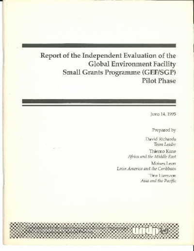 GEF SGP First Indipendent Evaluation