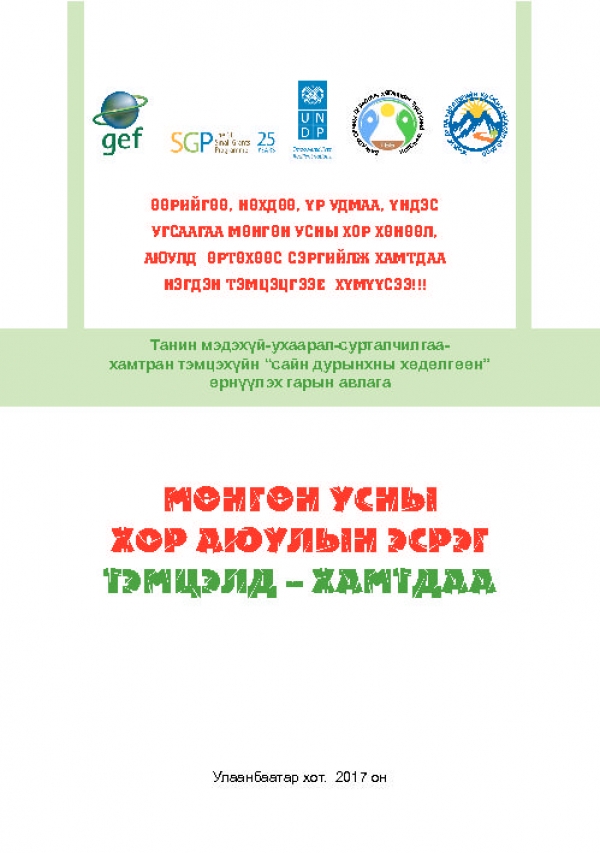 Let's eliminate mercury use/Мөнгөн усны хор аюулын эсрэг хамтдаа