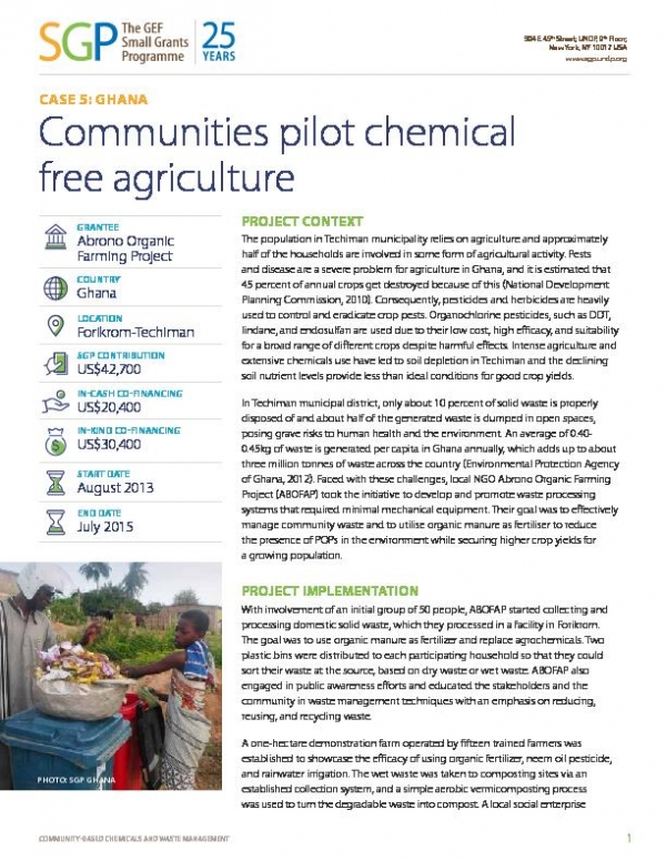 Ghana: Communities pilot chemical free agriculture