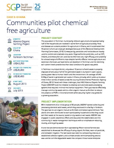 Ghana: Communities pilot chemical free agriculture