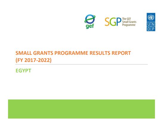 Egypt Results Report, 2017-2022