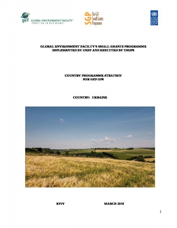 OP6 SGP Ukraine Country Programme Strategy