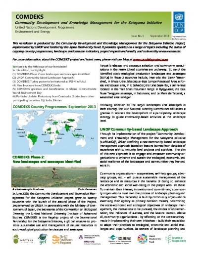 COMDEKS Newsletter Issue 5