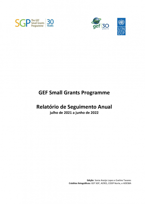 Relatorio Anual GEF SGP 2022