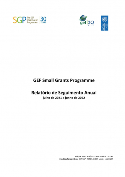 Relatorio Anual GEF SGP 2022