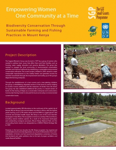Biodiversity Conservation Through Sustainable Farming and Fishing Practices in Mount Kenya