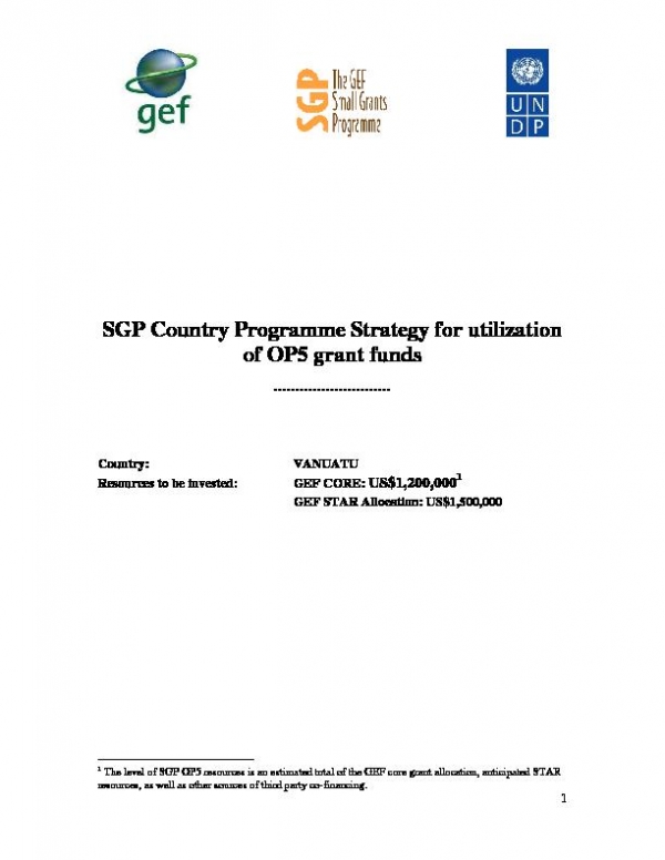 OP5 SGP Country Programme Strategy
