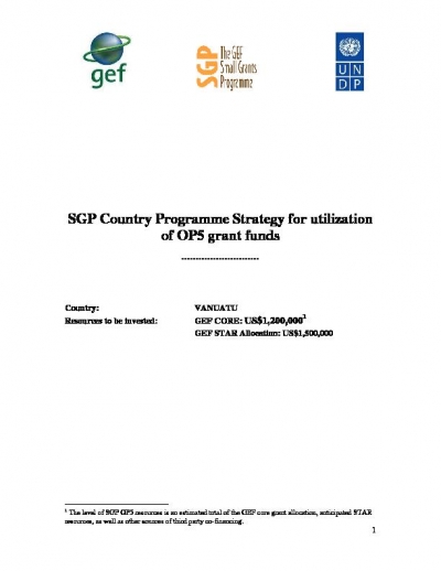 OP5 SGP Country Programme Strategy