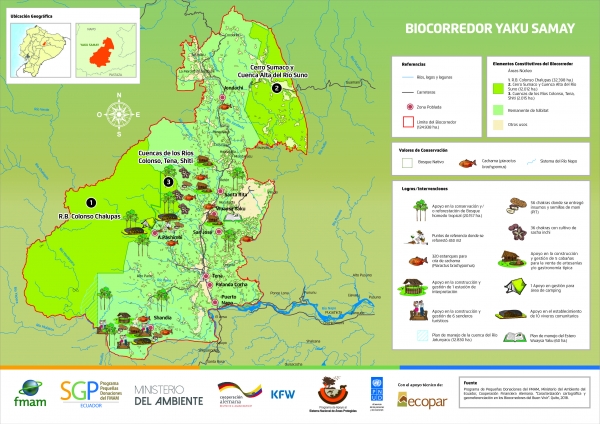 Mapa Biocorredor Yaku Samay