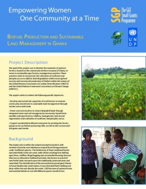 Biofuel Production and Sustainable Land Management in Ghana