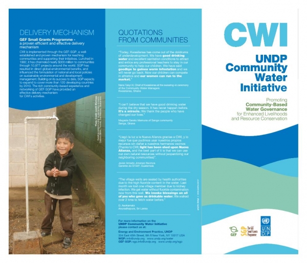 CWI UNDP Community Water Initiative