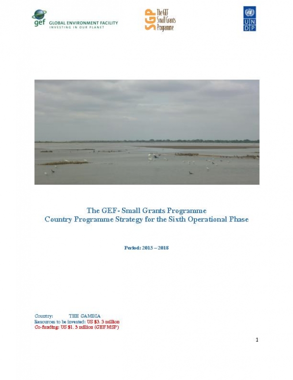 OP6 SGP Gambia Country Programme Strategy