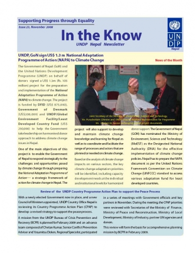 Newsletter November 2008