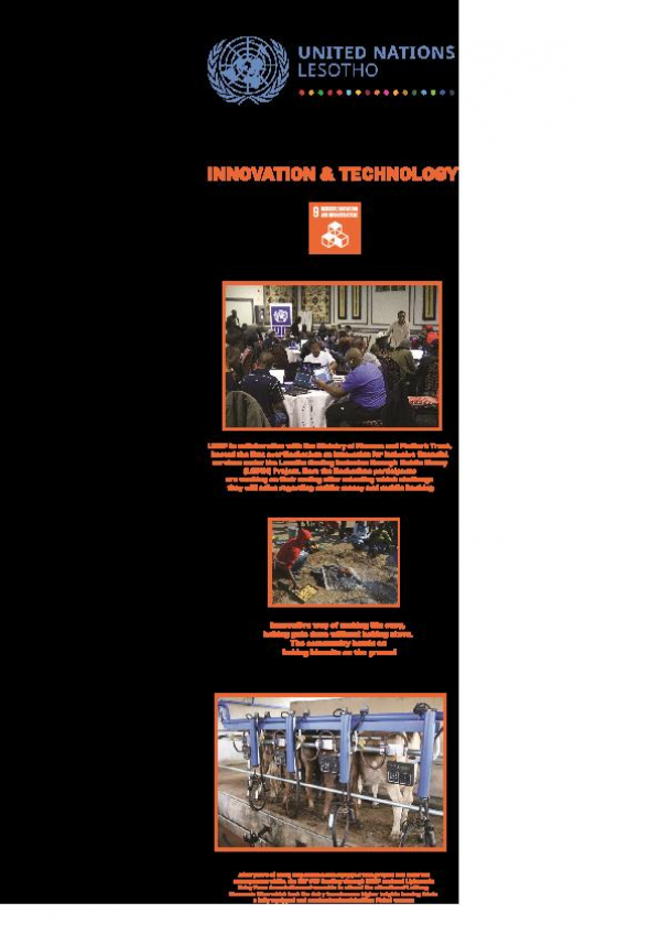 2019 UN Commemoration Photo Exhibition Featuring SGP 3 - SDG 9