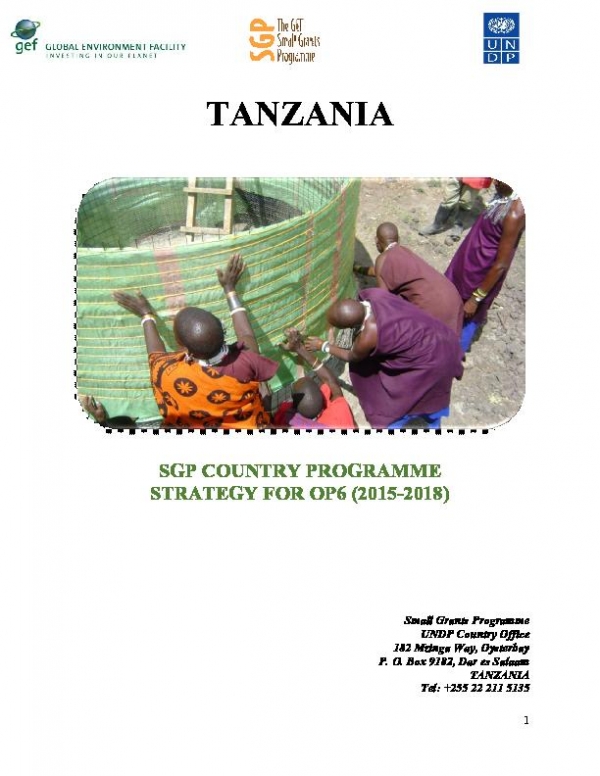 OP5 SGP Tanzania Country Programme Strategy