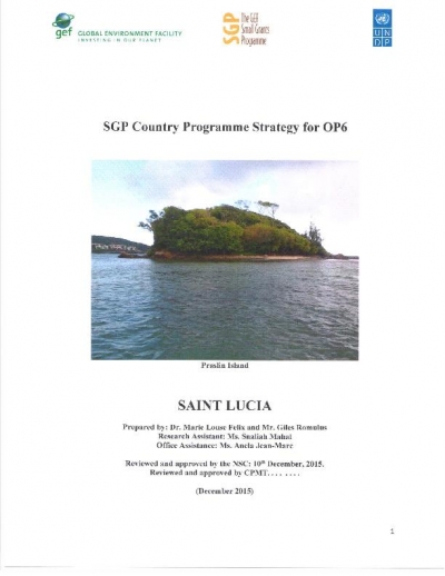 OP6 SGP Saint Lucia Country Programme Strategy