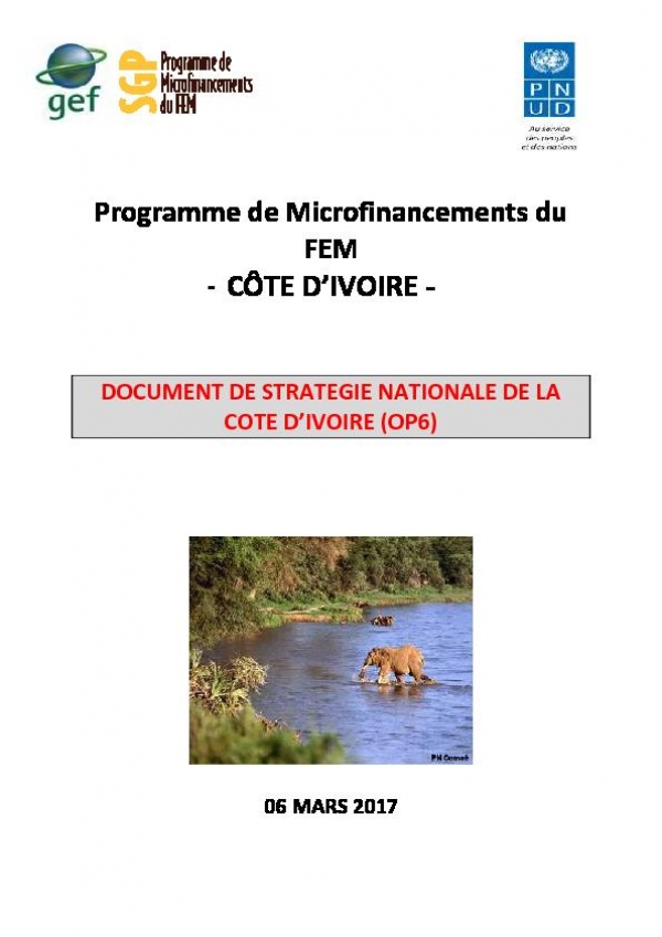OP6 SGP Cote d'Ivoire Country Programme Strategy