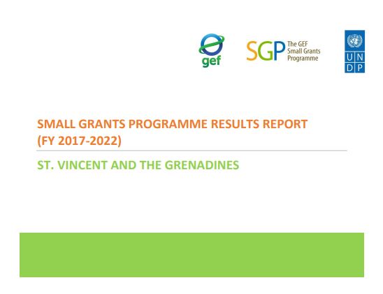 St. Vincent and the Grenadines Results Report, 2017-2022