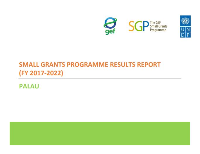 Palau Results Report, 2017-2022