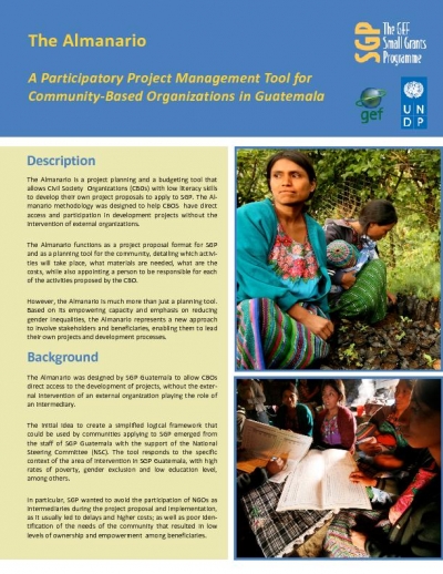 The Almanario: A Participatory Project Management Tool for Community-Based Organizations in Guatemala