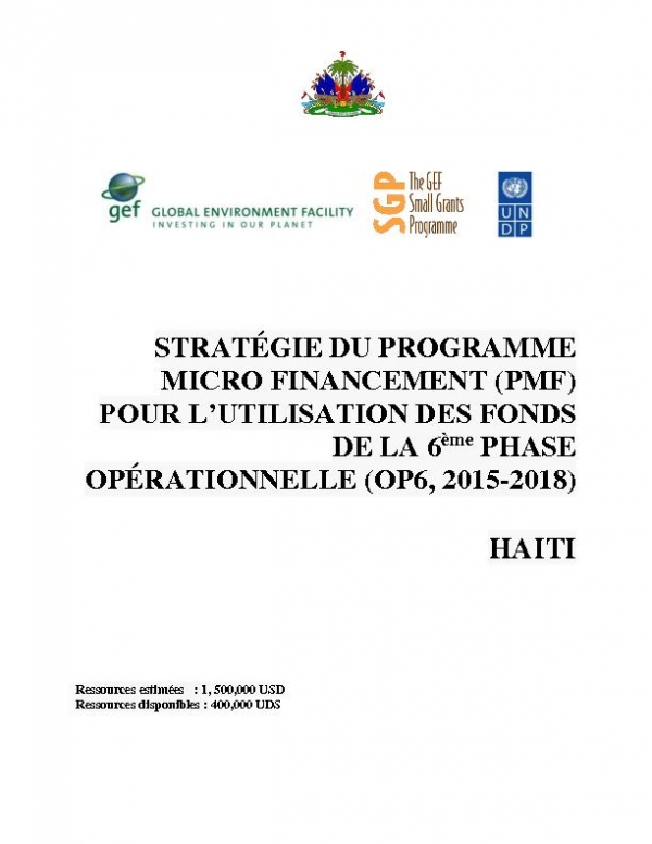 OP6 SGP Haiti Country Programme Strategy
